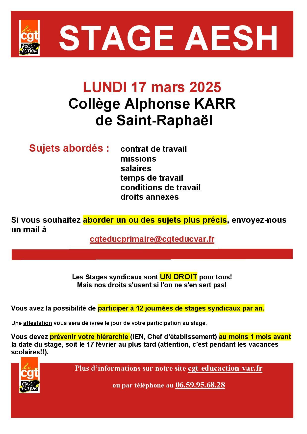 Affiche stage aesh 17 mars 2025 page 001